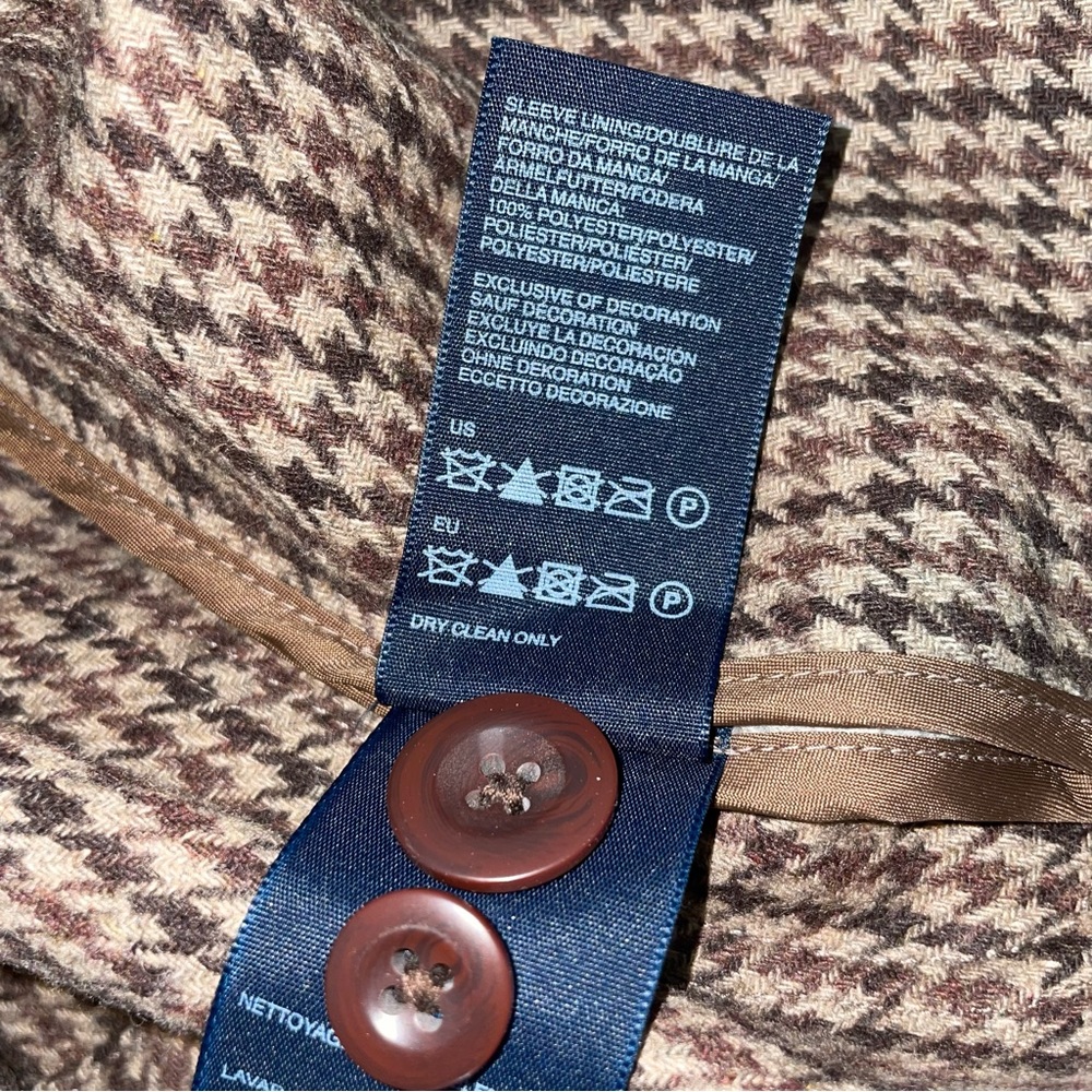 Tommy Hilfiger Wool Blend Tweed Houndstooth Blazer Sport Coat Men’s L - Picture 13 of 15